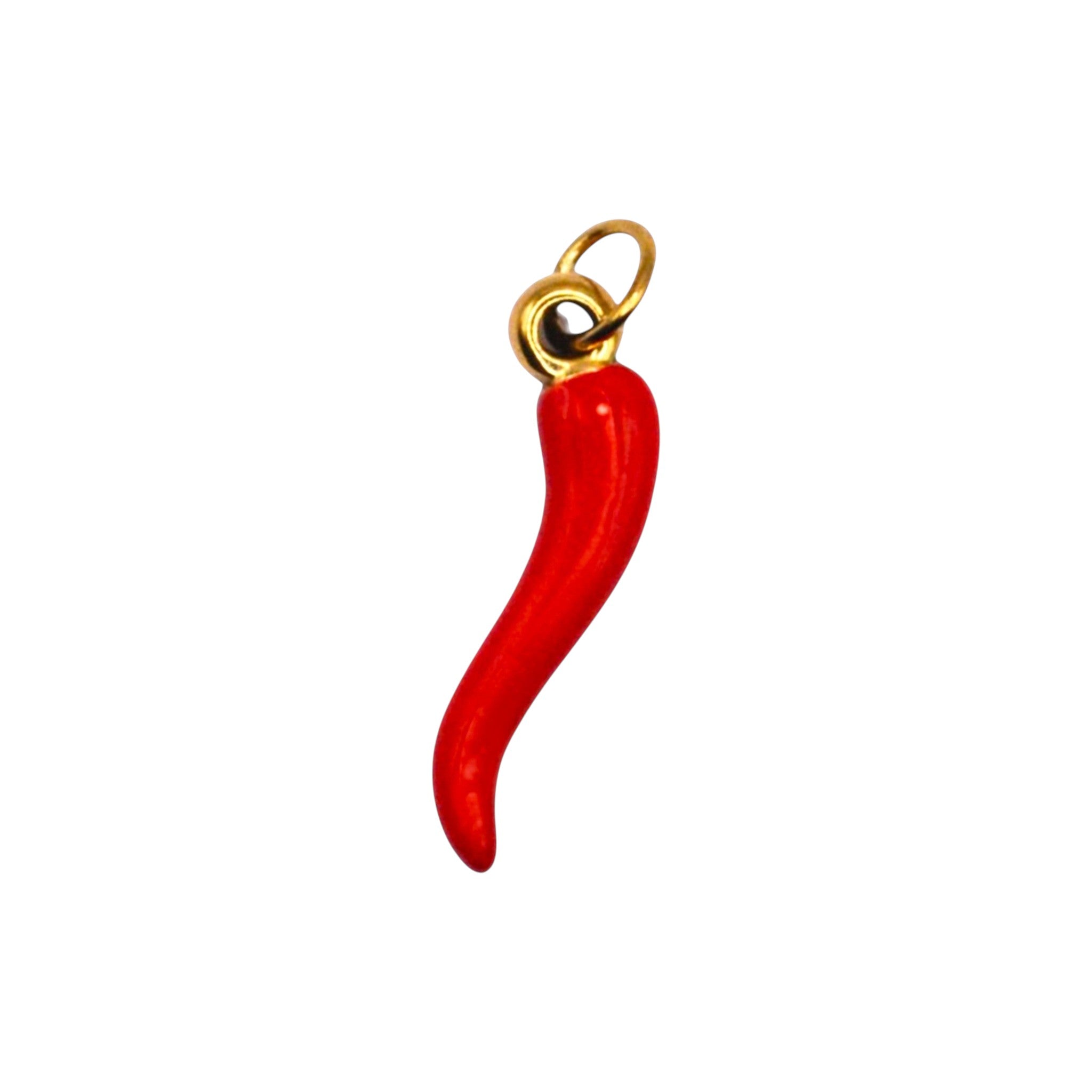 Czerwony charms w kształcie papryczki chilli ze stali nierdzewnej z zapięciem typu hook marki HOOKS.