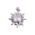 Srebrzysty charms Full Sun ze stali nierdzewnej z zapięciem typu hook do personalizacji biżuterii marki HOOKS