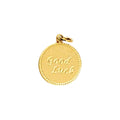 Złoty charms Good Luck marki HOOKS ze stali nierdzewnej z zapięciem typu hook do bransoletek i naszyjników.