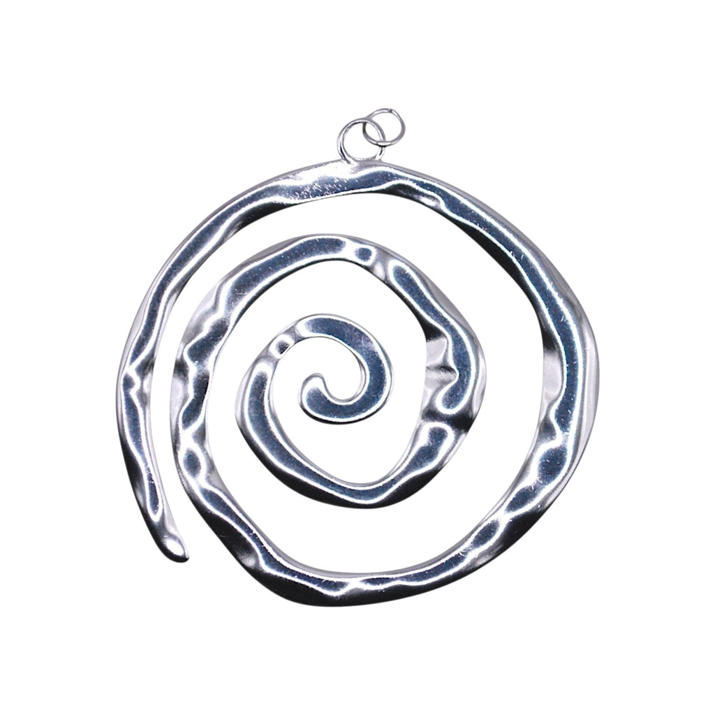 Srebrzysty charms Hypnotic Charm marki HOOKS w kształcie spirali wykonany ze stali nierdzewnej z zapięciem typu hook.