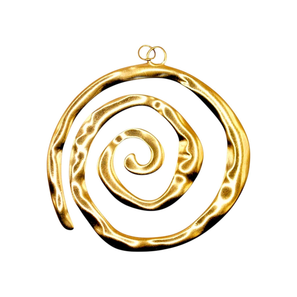 Złoty charms Hypnotic Charm marki HOOKS w kształcie spirali ze stali nierdzewnej z zapięciem do bransoletki