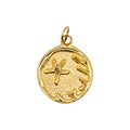 Złoty charms Reef Charm marki HOOKS ze stali nierdzewnej z motywem rozgwiazdy i zapięciem typu hook.