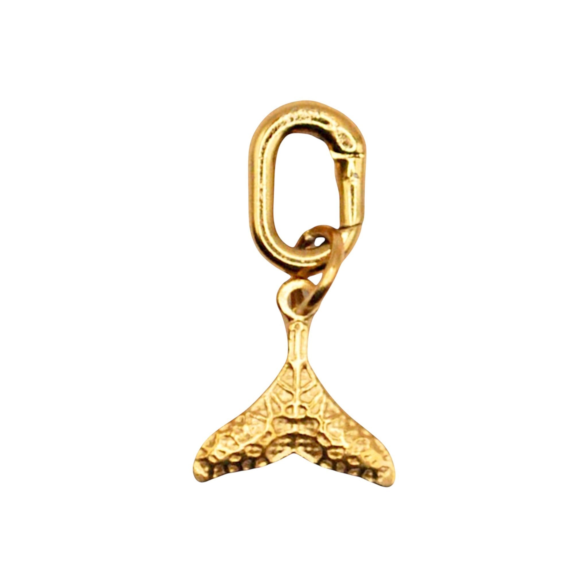 Złoty charms Siren w kształcie ogona syreny ze stali nierdzewnej z zapięciem typu hook marki HOOKS