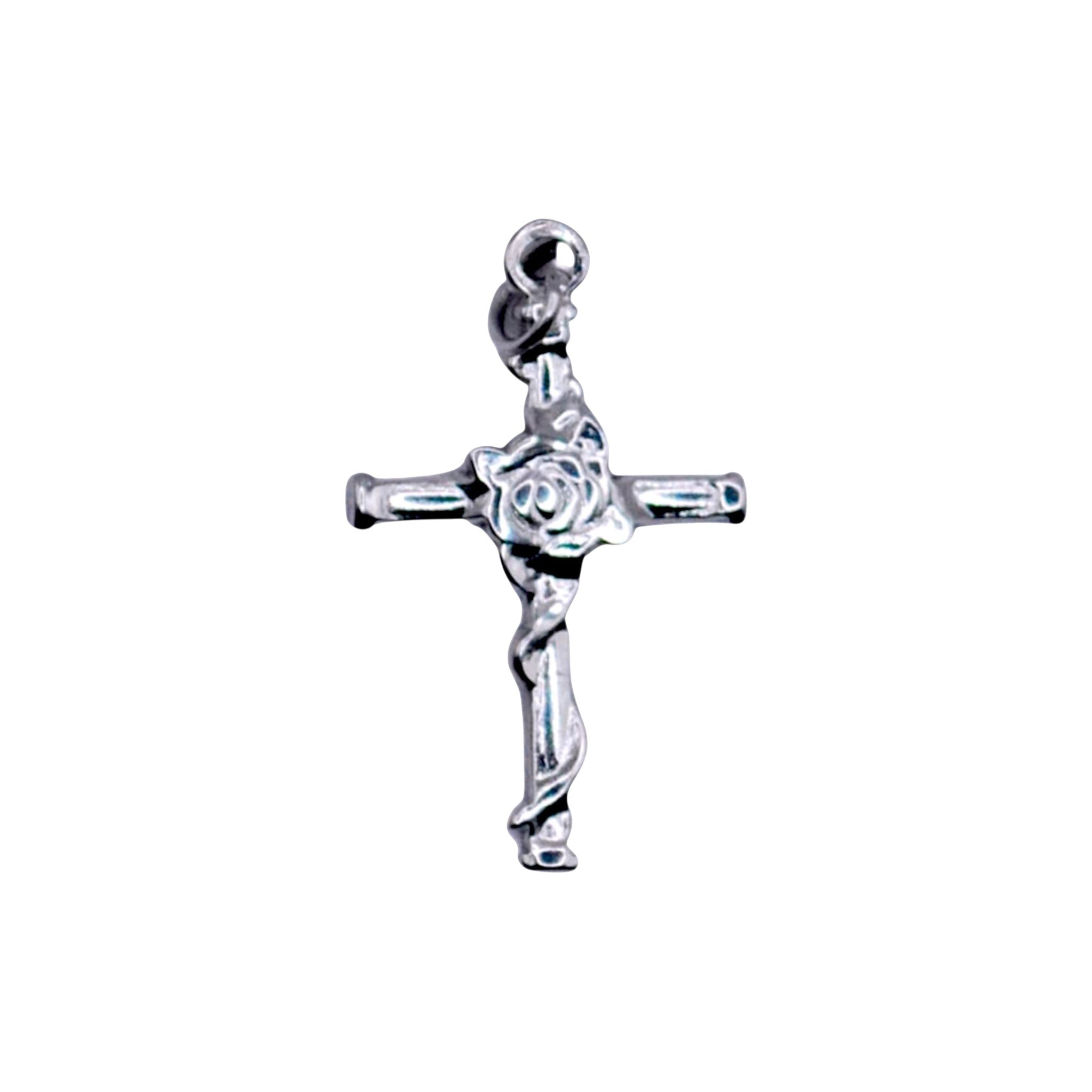 Rose Cross Charm